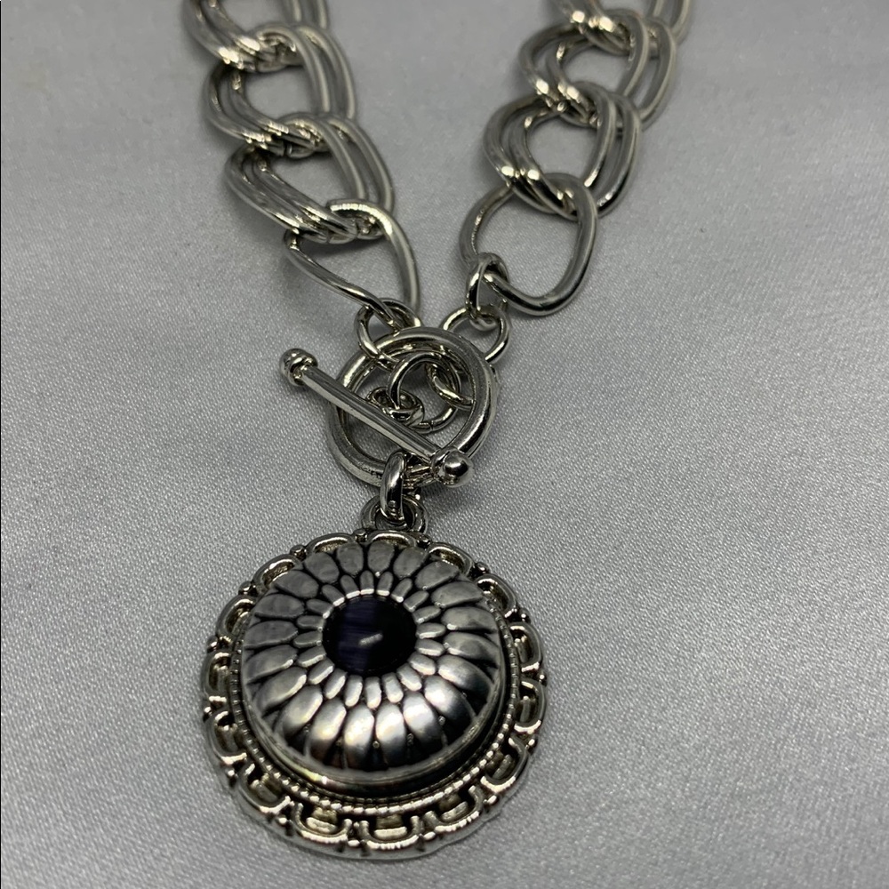 ✨Snap Button Charm Toggle Necklace Set - Picture 2 of 6